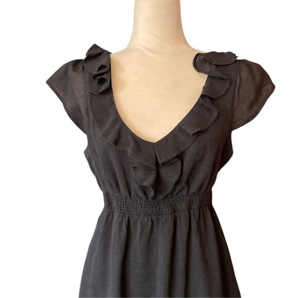 VTG Anthropologie Maeve Twee Mod Gray Dress SZ 10 Wool 2000's Indie Dress - Picture 2 of 10